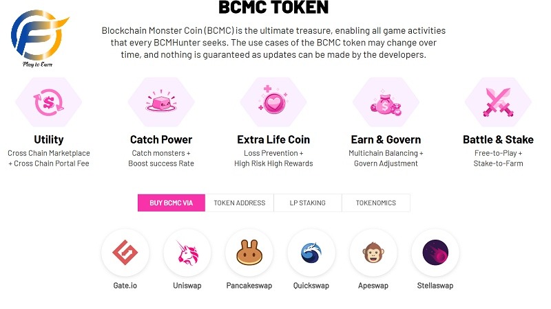 Game Blockchain Monster Hunt mang đến cho người chơi token giá trị BCMC (Monster Coin)