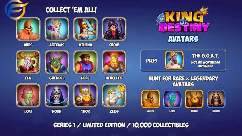 King of Destiny nhiều thưởng ngẫu nhiên